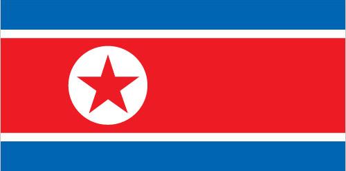 Bandera Corea del Norte